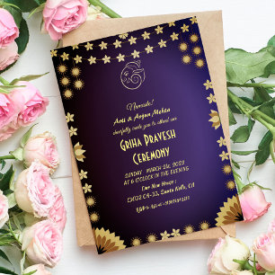 Hindu House Warming Griha Pravesh Invitation