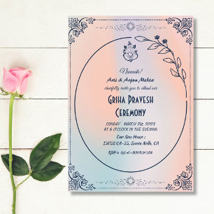 Hindu House Warming Griha Pravesh Invitation