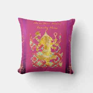 Hindu Housewarming Personalised GANESHA Pillow