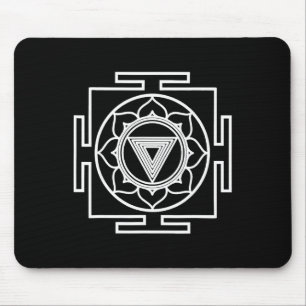 Hindu Kali Yantra Symbol Hinduism Yoga Eastern Art Mouse Mat
