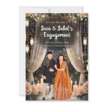 Hindu Roka invite & Punjabi Engagement invite