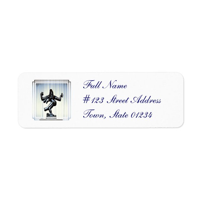 Hindu Shiva Mailing Label (Front)