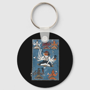 Hindu Shiva Yoga Meditation Mandala Key Ring