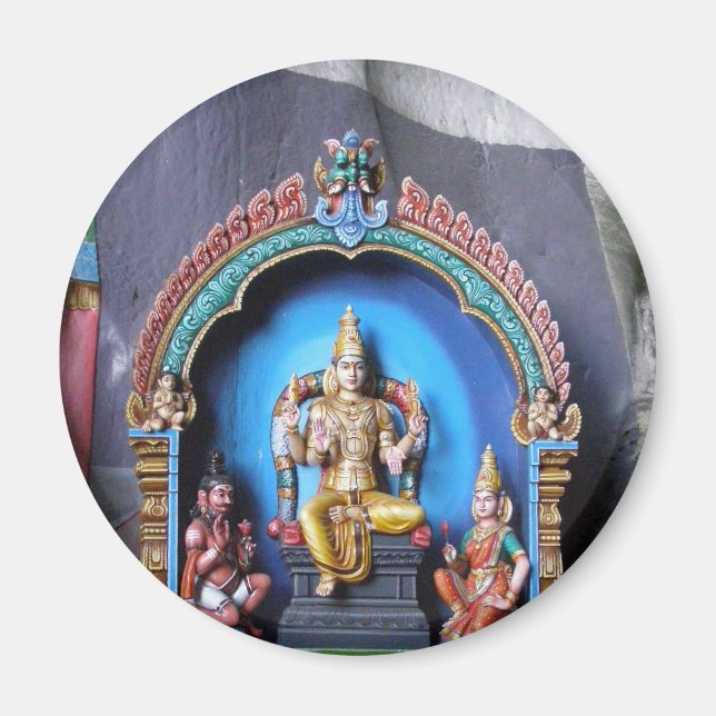 Hindu Shrine, Batu Caves, Malaysia Magnet (Front)