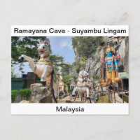Hindu statue on horse carriage at Ramayana Cave