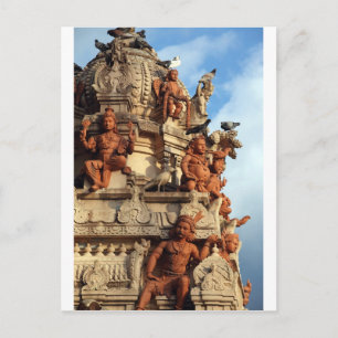 Hindu Temple gopuram Batu Caves Malaysia Postcard