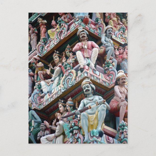 Hindu Temple - Little India, Singapore Postcard (Front)