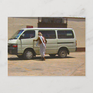 Hindu temple, meet the guru postcard