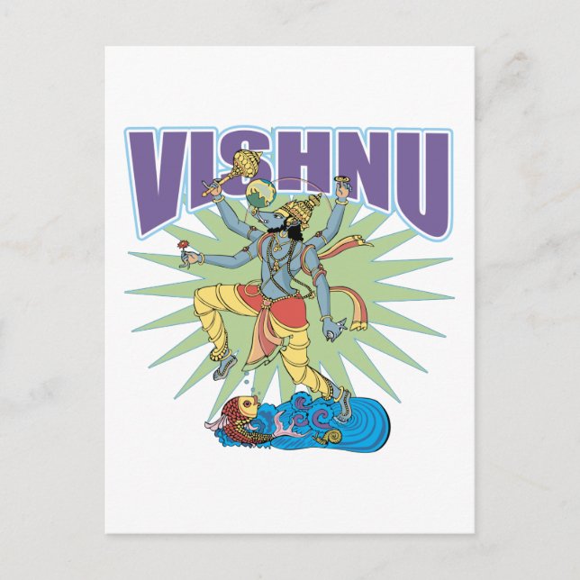 Hindu Vishnu Boar Postcard (Front)