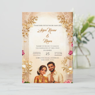 Hindu Wedding Invitation Templates Traditional