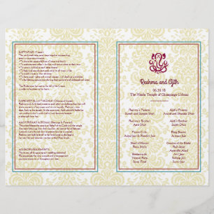 Hindu Wedding Program Flyer