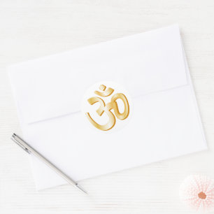 Hinduism Om Symbol  Classic Round Sticker