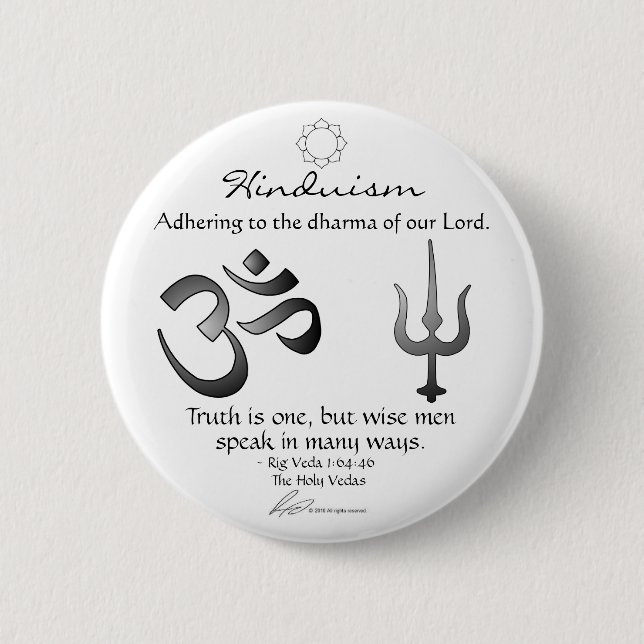 Hinduism - Passage Button (Front)