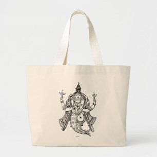 Hinduism: Vishnu Large Tote Bag
