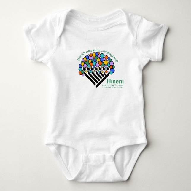 Hineni Learning Centre Babies' Bodysuit - White (Front)
