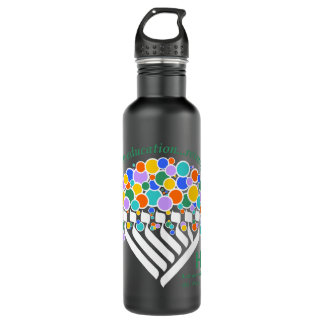 Hineni Learning Centre Water Bottle - Matte Black
