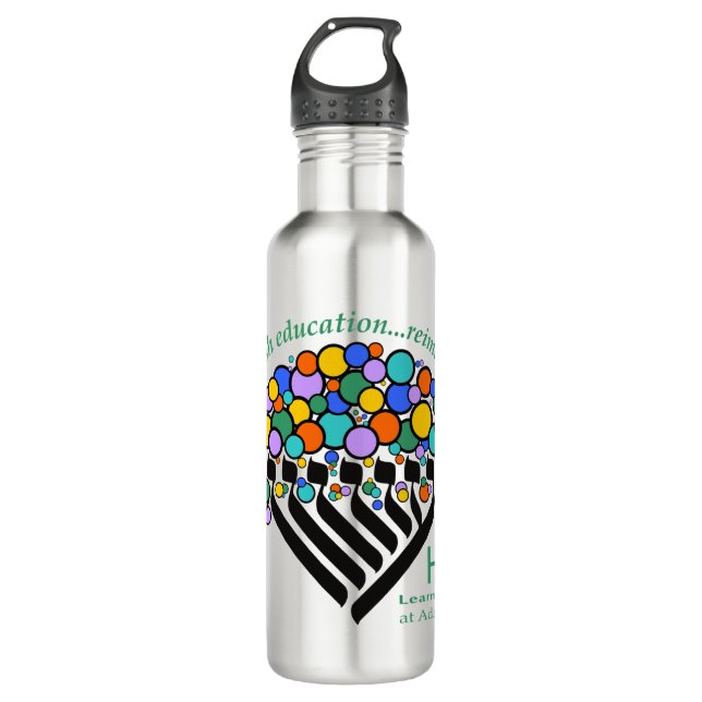 Hineni Learning Centre Water Bottle - Stainless (Front)