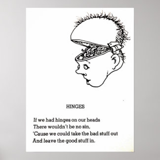 "Hinges: A Whimsical Poster featuring Shel