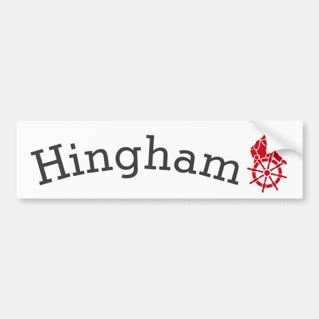 Hingham Massachusetts Bumper Sticker (Front)
