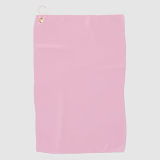 Hint of Cherry Pink Solid Colour Pastel Shade Golf Towel