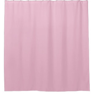 Hint of Cherry Pink Solid Colour Pastel Shade Shower Curtain