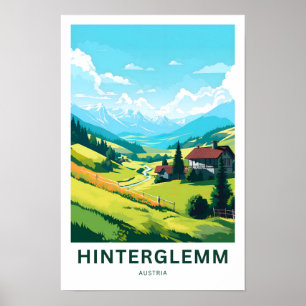 Hinterglemm Austria Travel Print