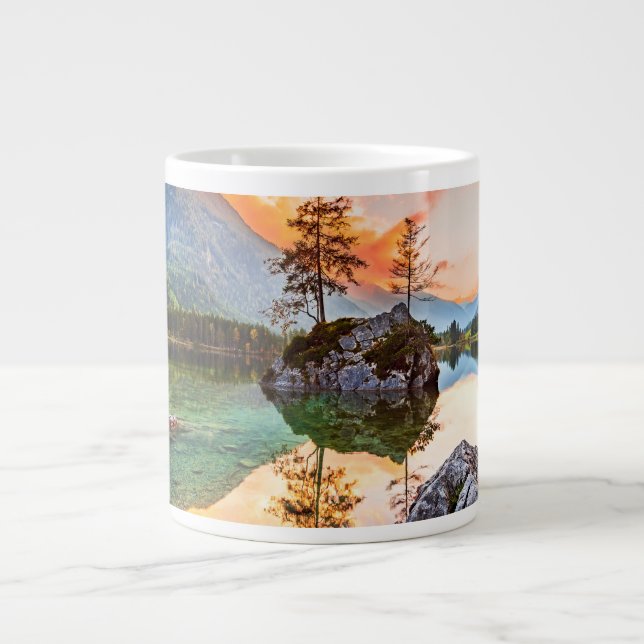 Hintersee Lake, Bavaria, Germany Large Coffee Mug (Front)