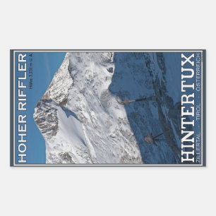 Hintertux - Hoher Riffler Rectangular Sticker