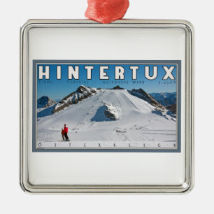 Hintertux - the Gefrorene Wand Metal Tree Decoration