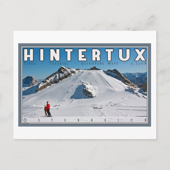 Hintertux - the Gefrorene Wand Postcard (Front)