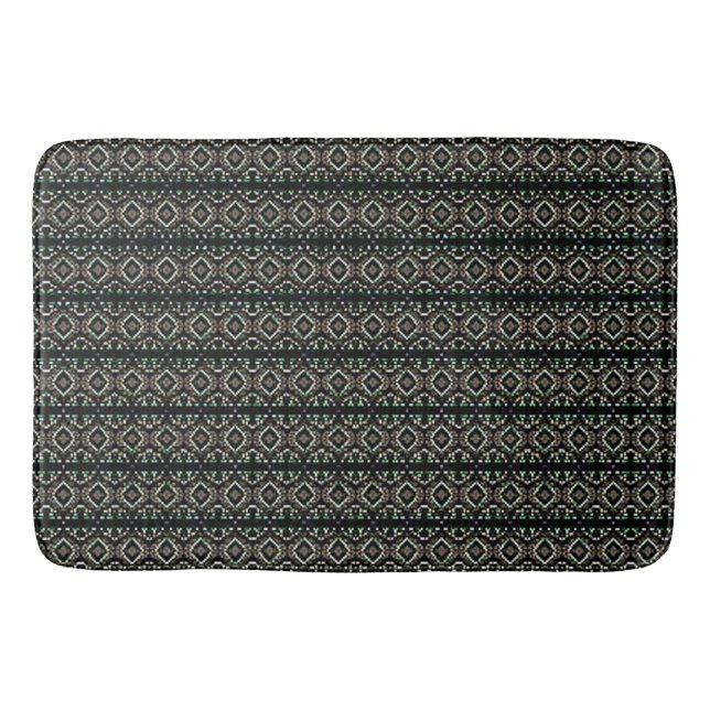 Hints of Emerald Bath Mat (Front)