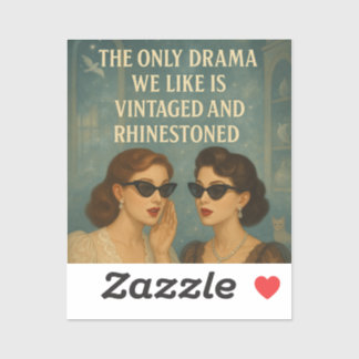 Hints of Violet Rhinestone Drama Sticker