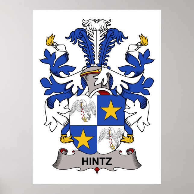 Hintz Family Crest Poster (Front)