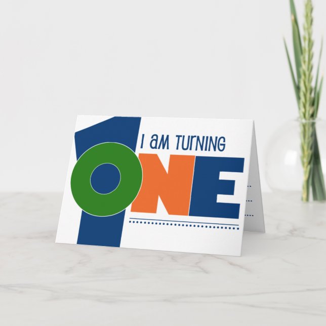 Hip 1st birthday party invitations (Front)