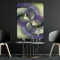 Hip Abstract Half Circles Wavy Mosaic Art Pattern