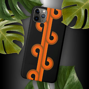 Hip Abstract Wave Curls Fusion Fine Art Pattern iPhone 11 Pro Max Case