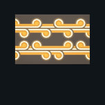 Hip Abstract Wave Curls Industrial Fusion Fine Art Canvas Print<br><div class="desc">Beautiful contemporary sienna terra cotta orange, dark yellow and brown coloured geometric curling circles shapes art pattern. Elegant, stylish and eclectic minimalism design for the artistic interior designer, the artsy décor decorator, popular hip trendsetter, vintage retro art style or abstract digital geometric motif lover. Match this design with your interior...</div>