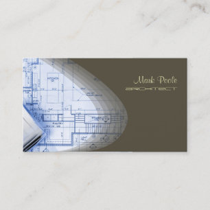 Hip Architect business cards, dark chocolate Card