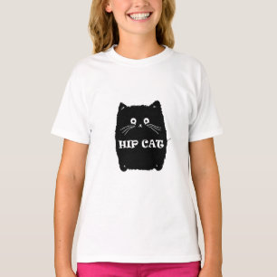 HIP BLACK CAT CATS lover design T-Shirt