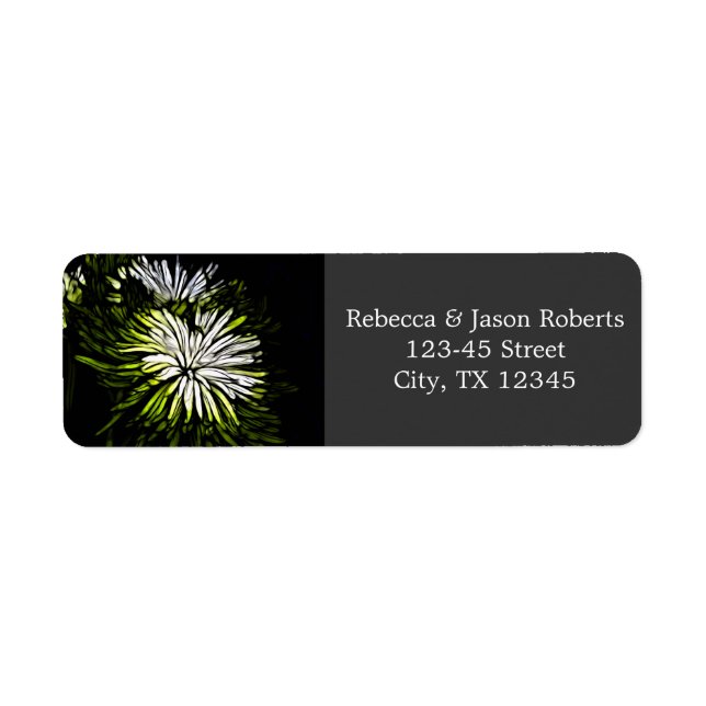 Hip bohemian green Chrysanthemum wedding (Front)