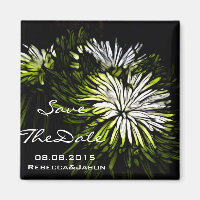 Hip bohemian green Chrysanthemum wedding