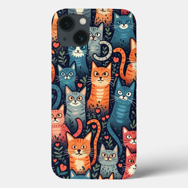 Hip cat iPhone case (Back)