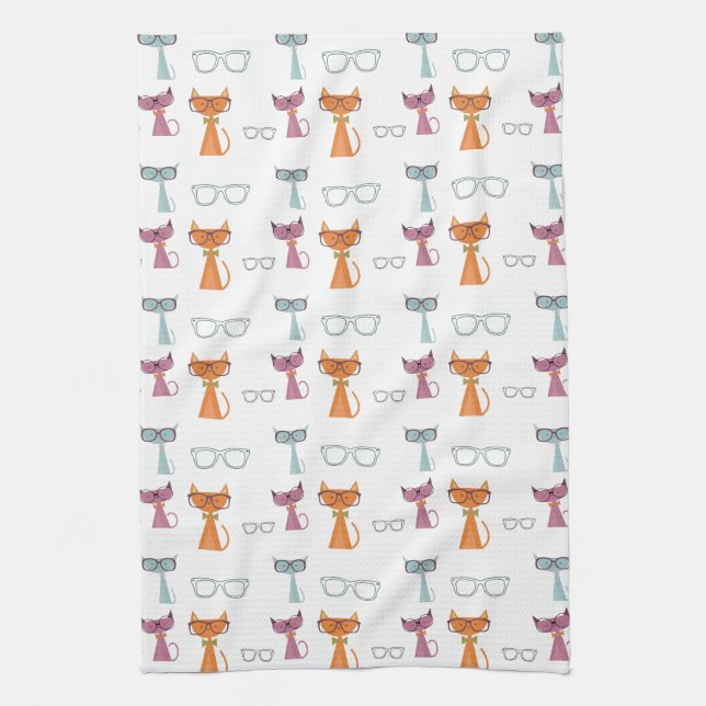 Hip Cats Tea Towel (Vertical)