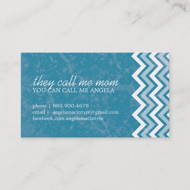 Hip Chevron Mummy Cards (Front)