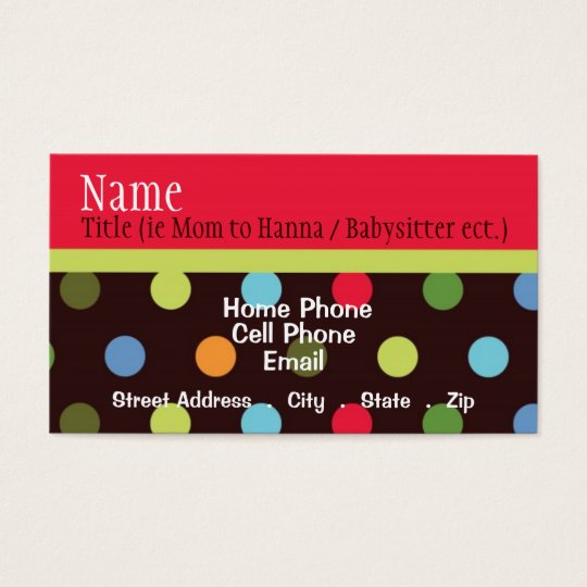 Hip Chick Business Card