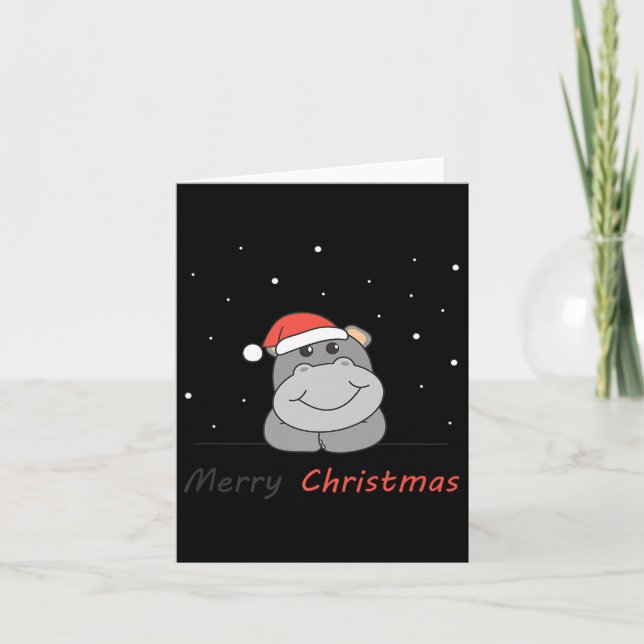 Hip Christmas Merry Christmas Hips Premium  Card (Front)