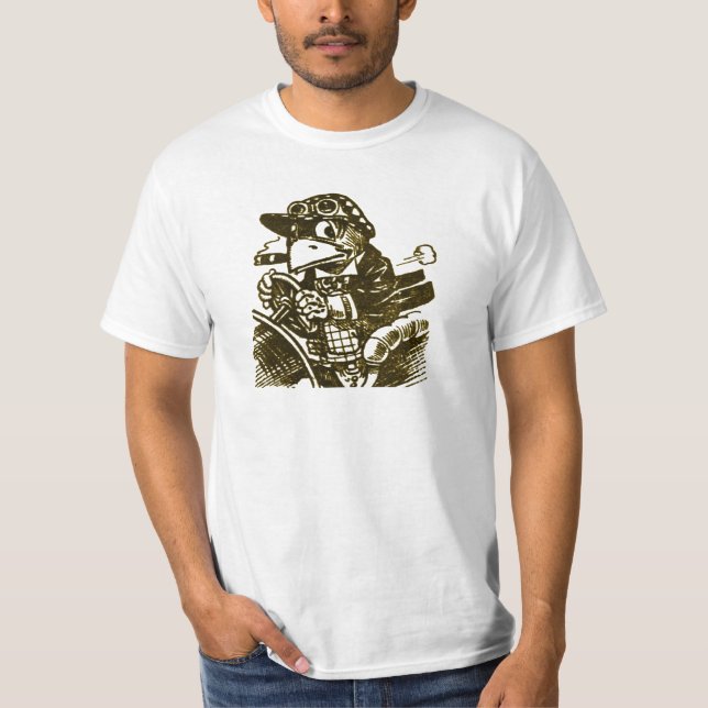 Hip Cigar Smoking Parrot T Shirt (Front)