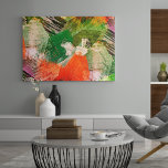 Hip Colorful Grunge Style Brushstrokes Art Pattern Canvas Print<br><div class="desc">Contemporary bright green,  orange,  pink,  black,  yellow and red modern grunge style geometric brush strokes art pattern design. Beautiful,  modern and cool cover for the trend-savvy and art-loving hip trendsetter,  and artsy motif lover.</div>