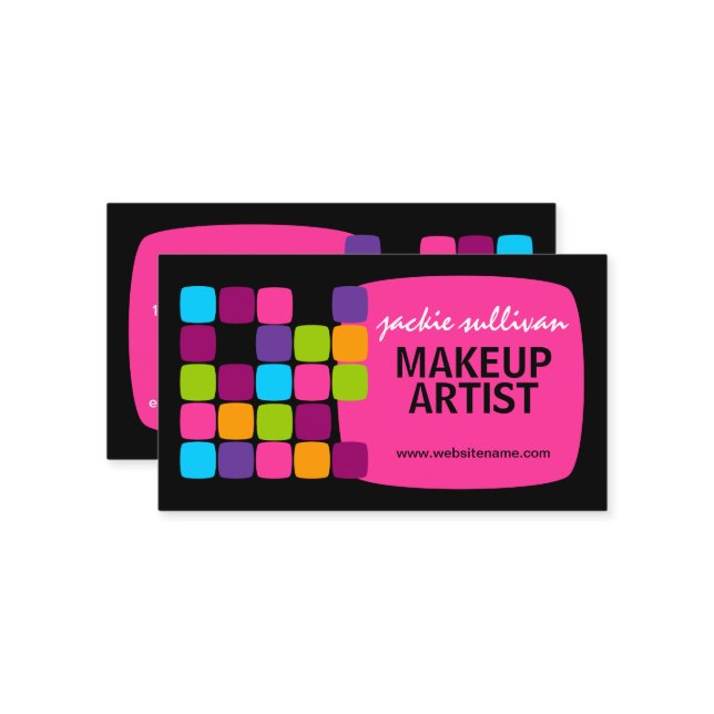 Hip Colourful and Bold Business Card (Front/Back In Situ)