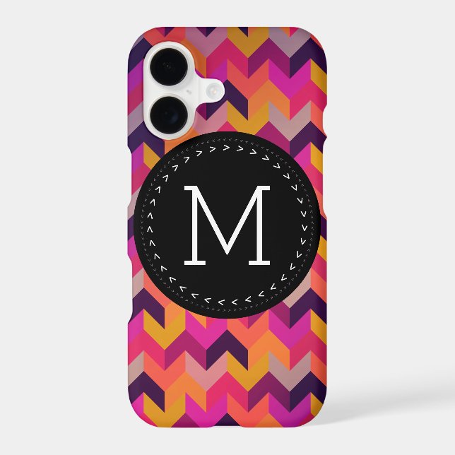 Hip Colourful Geometric Pattern Customised Monogra (Back)